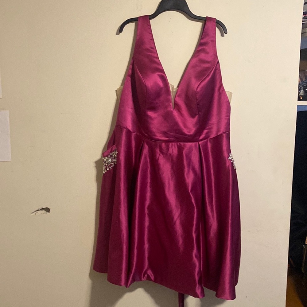 Pink wedding dress